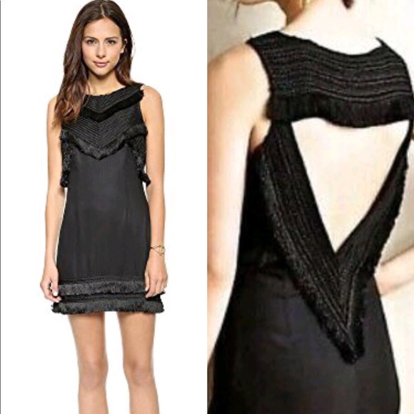 Anthropologie Dresses & Skirts - Mara Hoffman Black Fringe Dress sz 2